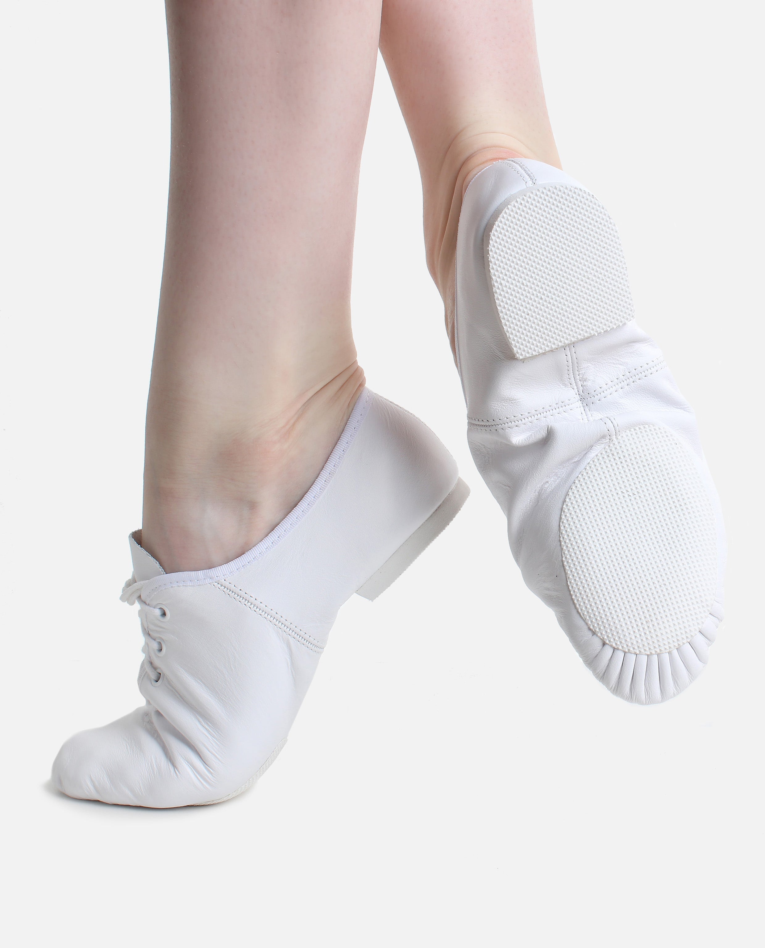 White jazz store dance shoes