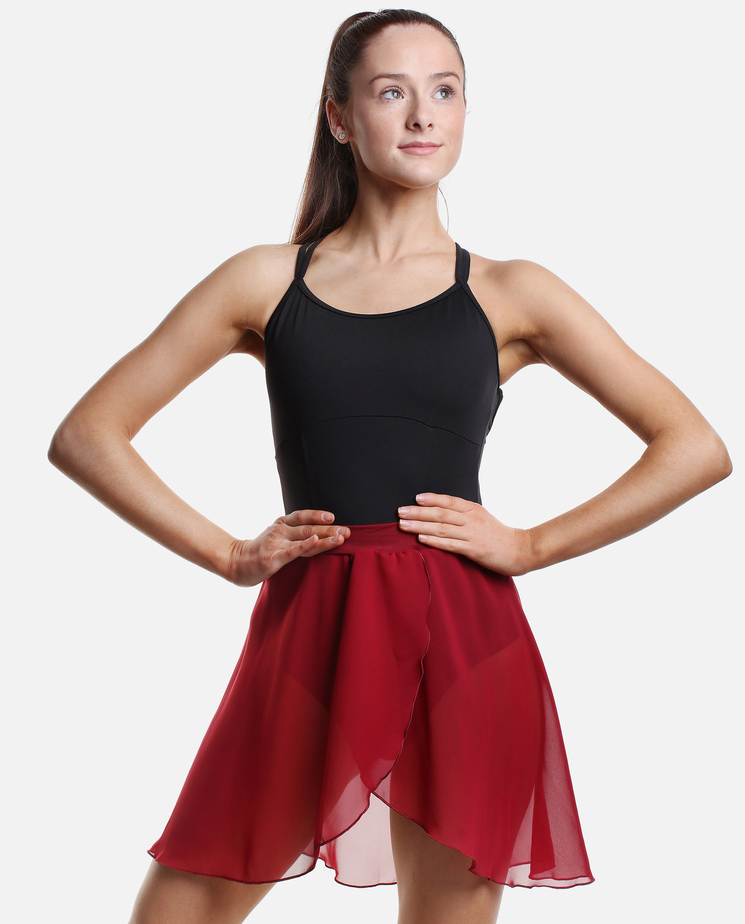 Maroon dance cheap skirt