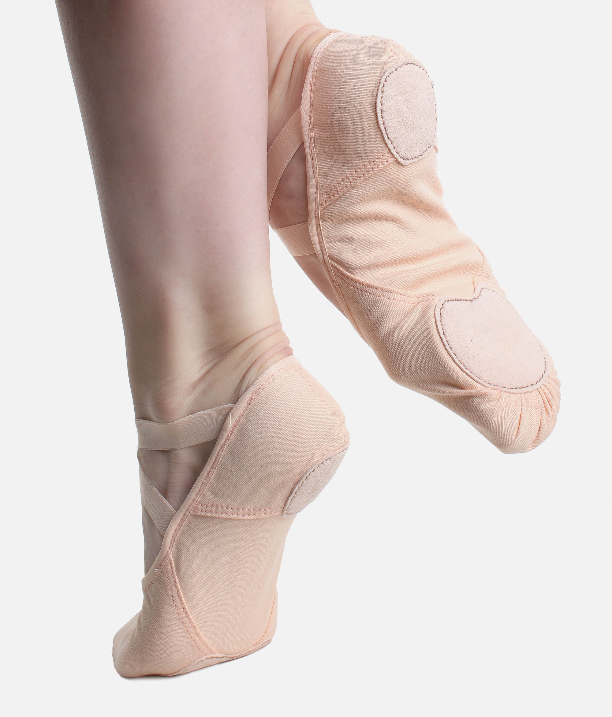 Stretch Canvas Split Sole Vegan Ballet Shoes - SD 140