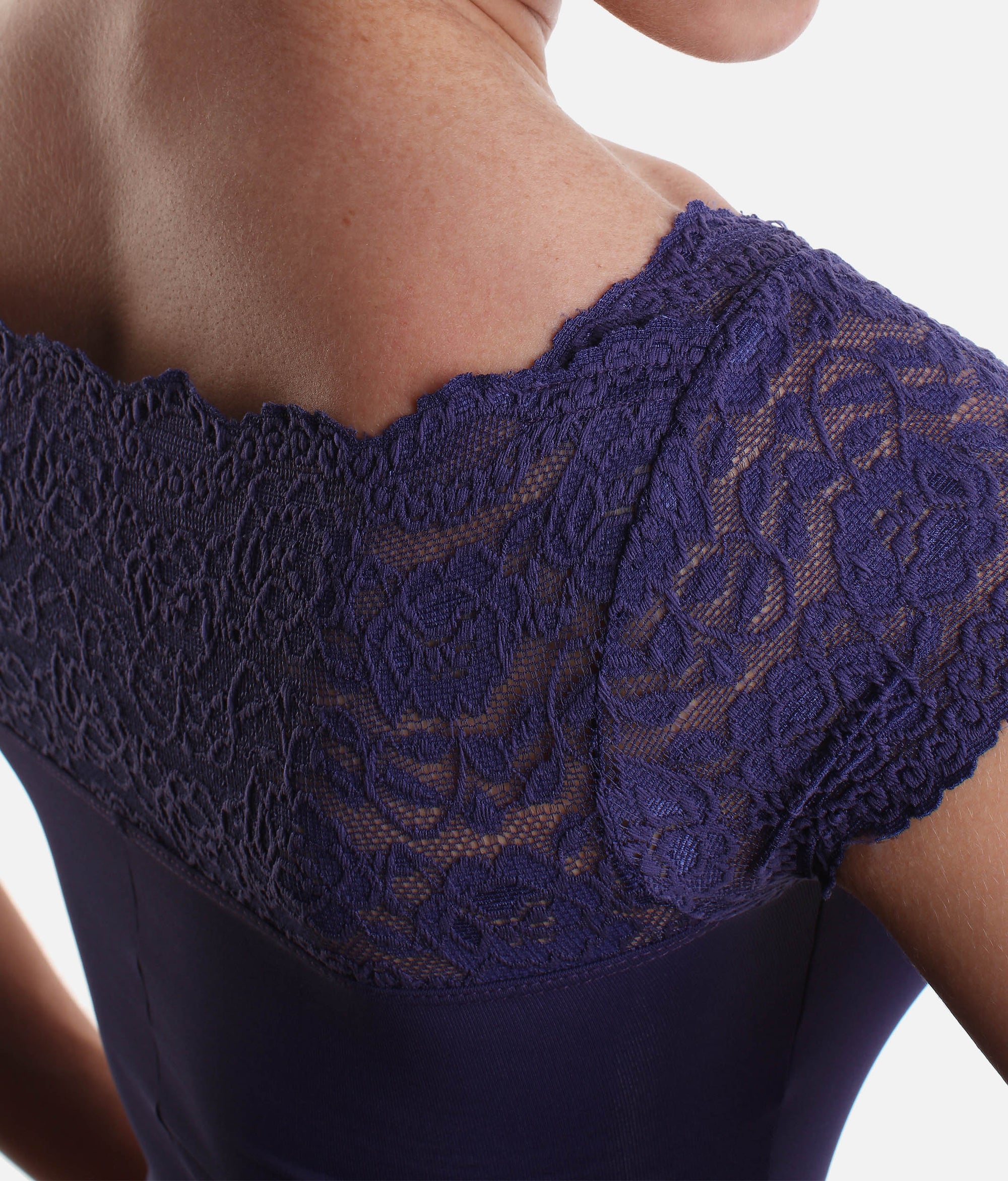 Lace Detail Cap Sleeve Leotard - SL 16