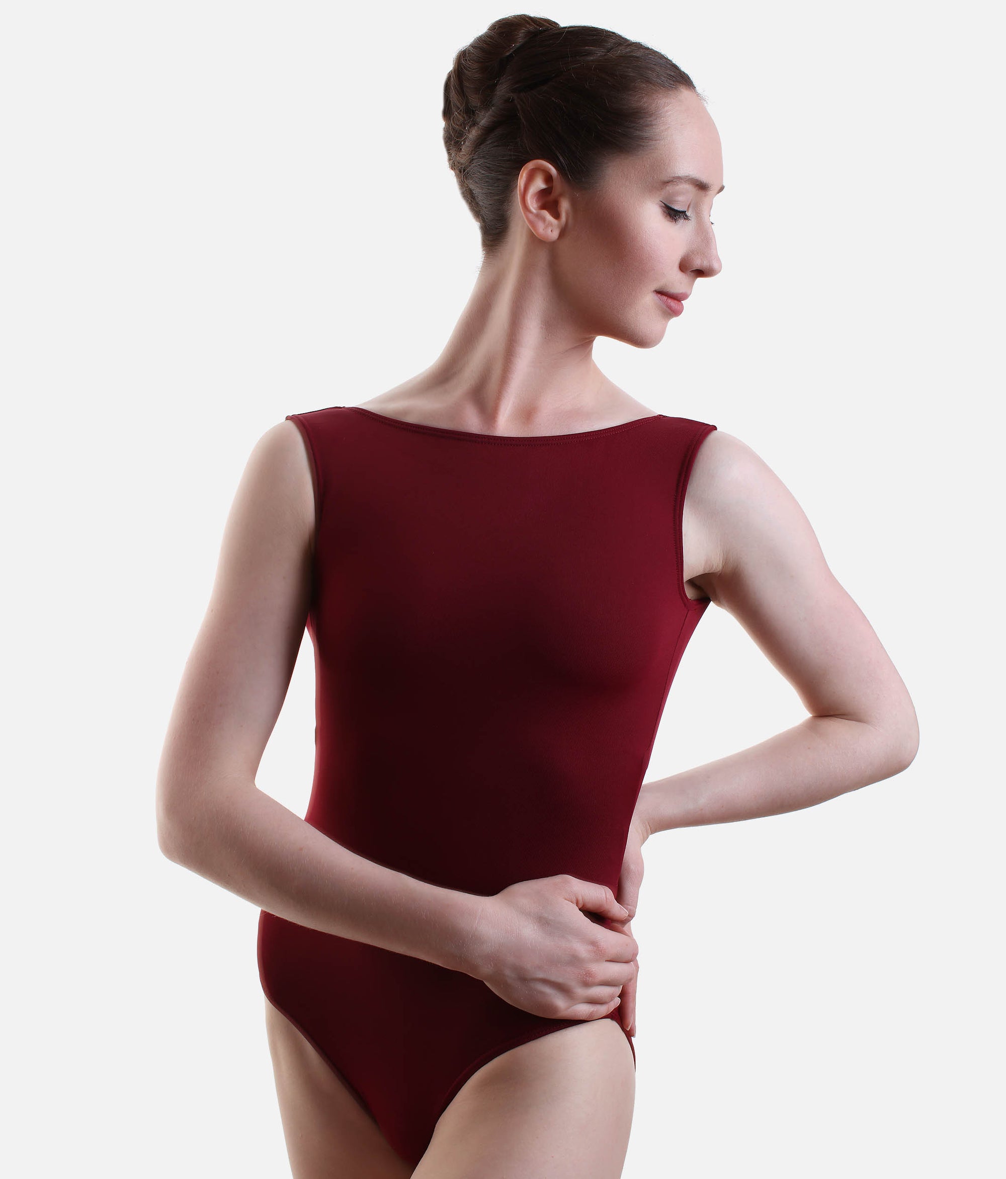 Boat Neck Low Back Leotard - SL 201