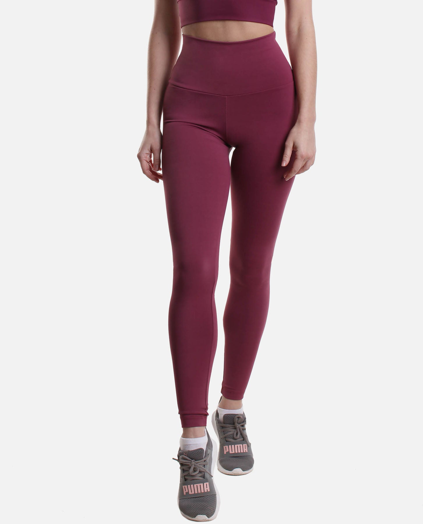  Women Gym Tighty Leggings With Pocket Combonavy Maroon / Casual